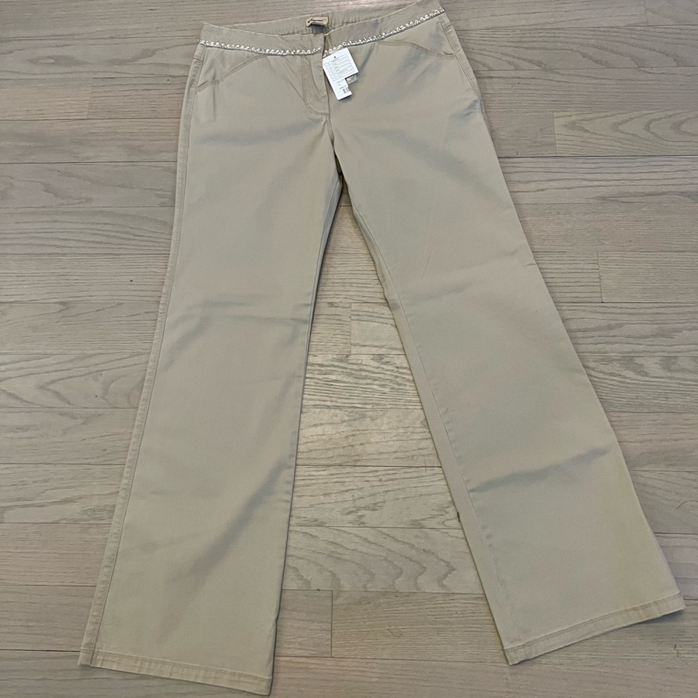 Elevenses NWT Neutral Khaki Pant - SZ 10